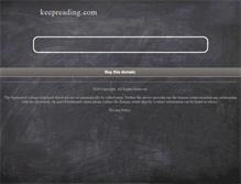 Tablet Screenshot of keepreading.com